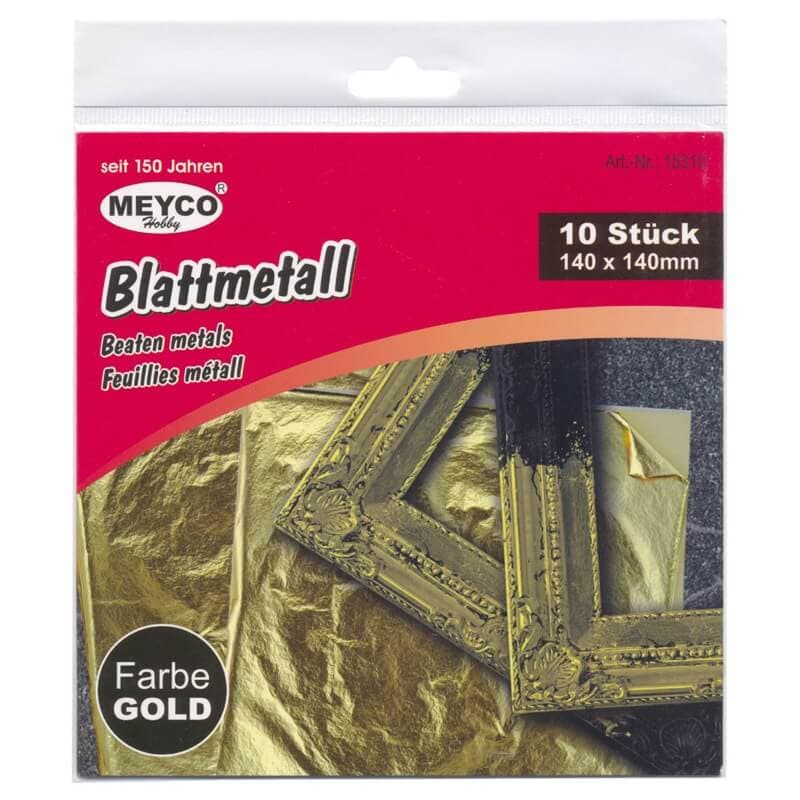 Meyco zlaté listy 14x14 cm balení 10 ks
