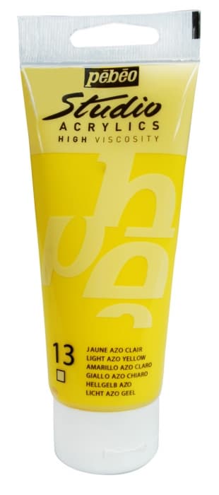Pébéo Studio Acrylic žlutá světlá Azo akrylová barva 100 ml
