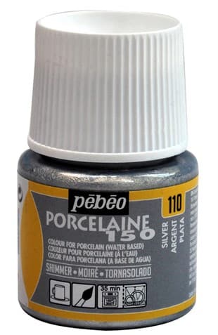 Pébéo Porcelaine 150 stříbrná barva na porcelán 45 ml