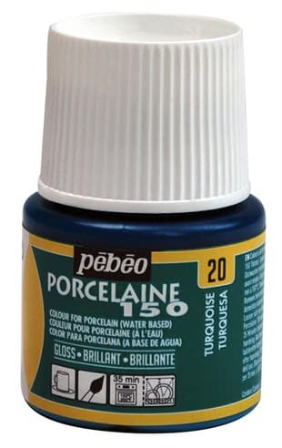Pébéo Porcelaine 150 tyrkysová barva na porcelán 45 ml
