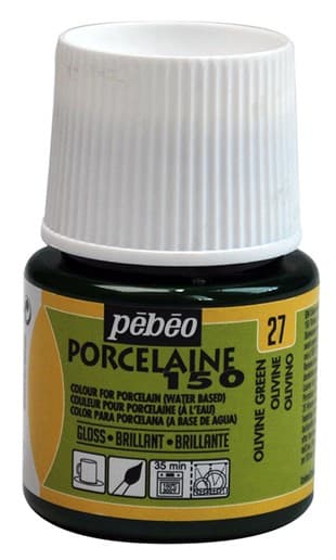 Pébéo Porcelaine 150 zelená olivová barva na porcelán 45ml