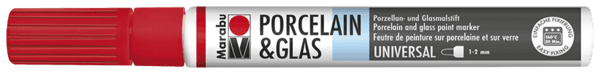 Marabu Porcelain Painter červený fix na porcelán 1-2mm