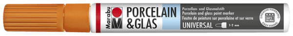 Marabu Porcelain Painter oranžový mandarinka hrot 1-2 mm