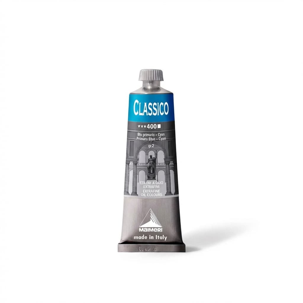 Olejová barva Maimeri Classico oil 60 ml - modrá základní cyan 400