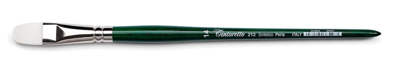 Tintoretto štětec 212-6 jazýček syntetický bílý krátký