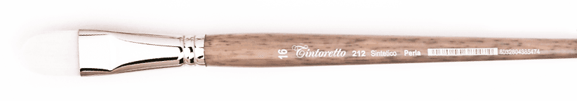 Tintoretto štětec 212-10 jazýček syntetický bílý krátký