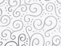 Heyda bílý karton stříbrný lesklý potisk Milano A4