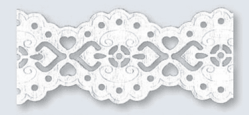 Heyda Krajka papírová samolepící 24 mm - baroko