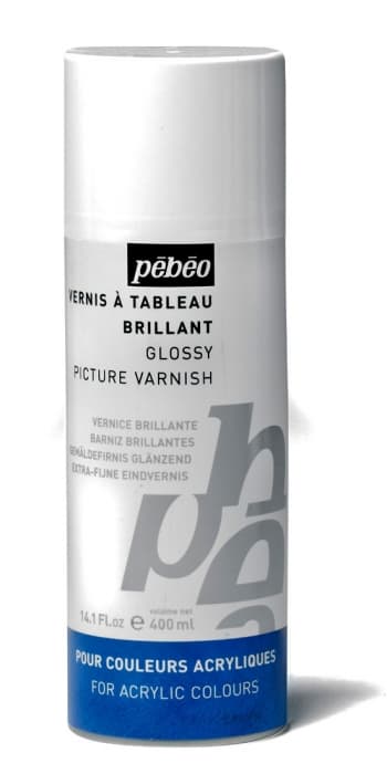 Pébéo lesklý vrchní lak pro akryly sprej 400 ml