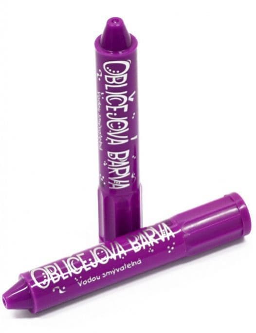 Amos fialová obličejová barva vysouvací tužka přední pohled
