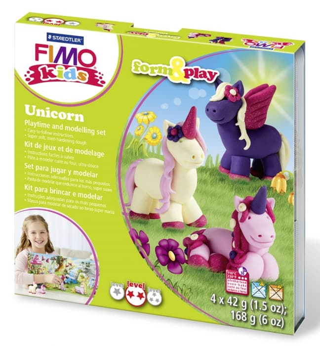 Staedtler Fimo Kids sada Unicorn modelovací hmota jednorožec