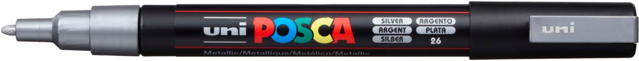 Uni Posca 3M stříbrný akrylový popisovač 0,9-1,3 mm