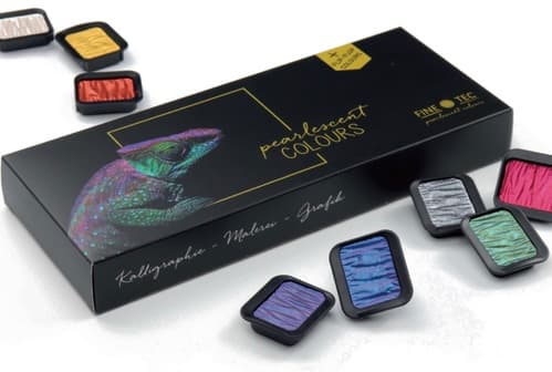 FineTec F0602 akvarelové barvy Pearl Cool Flip Flop 6 ks