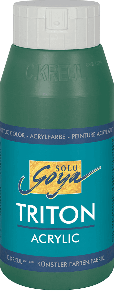 Akrylová barva SOLO GOYA Triton 750ml zelená tmavá