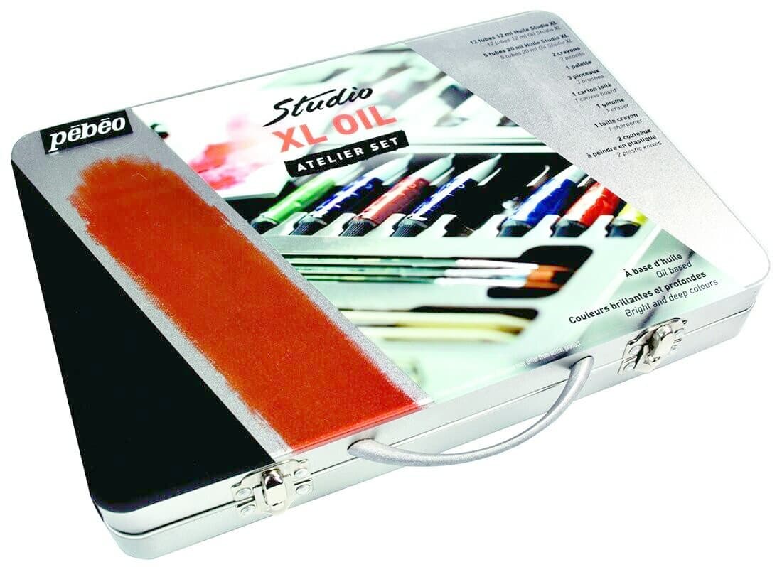 Pébéo Studio XL olejové barvy sada kovový kufřík