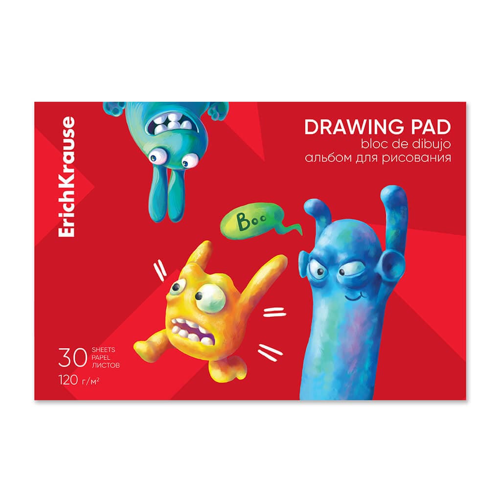 ErichKrause Skicák lepený A4 30 listů, Drawing pad