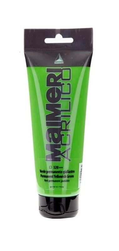 Akrylová barva Maimeri Acrilico 75 ml - 320 Permanent Yellowish Green