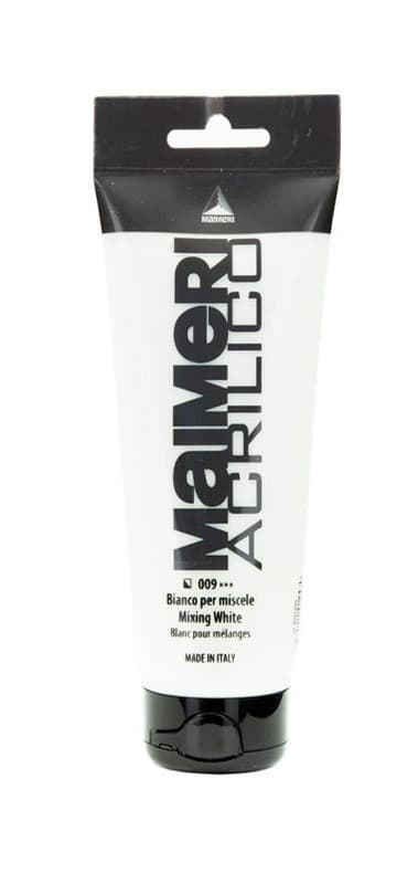Akrylová barva Maimeri Acrilico 75 ml - Mixing White 009