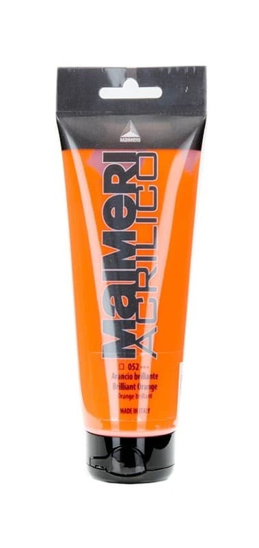 Akrylová barva Maimeri Acrilico 75 ml - Brillant Orange 052