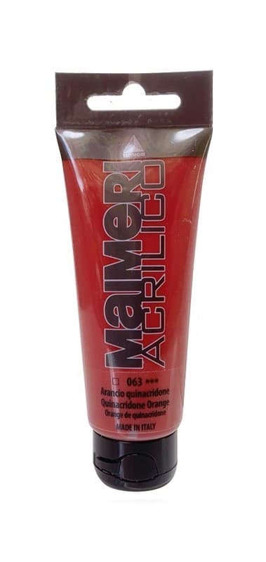 Akrylová barva Maimeri Acrilico 75 ml - Quinacridone Orange 063