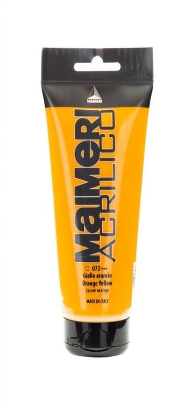 Akrylová barva Maimeri Acrilico 75 ml - Orange Yellow 072