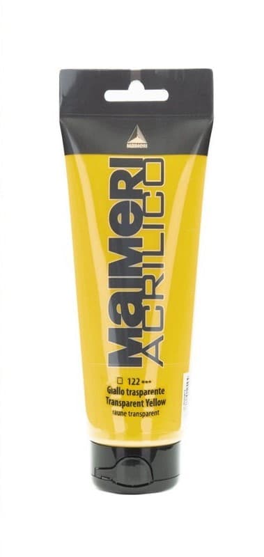 Akrylová barva Maimeri Acrilico 75 ml - Transparent Yellowt 122