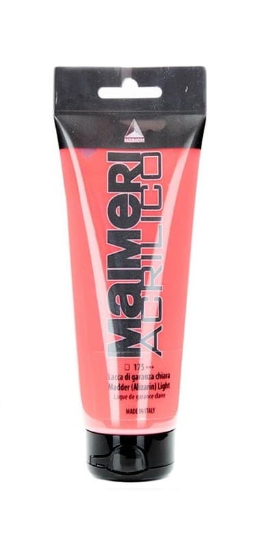 Akrylová barva Maimeri Acrilico 75 ml - Madder (Alizarin) light 175