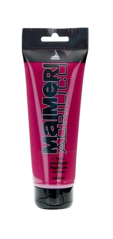 Akrylová barva Maimeri Acrilico 75 ml - Magenta Lake 183