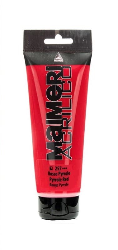 Akrylová barva Maimeri Acrilico 75 ml - Pyrrole red 257