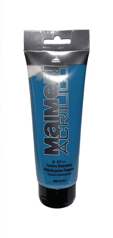 Akrylová barva Maimeri Acrilico 75 ml - Phtalocyanine Turquoise 431