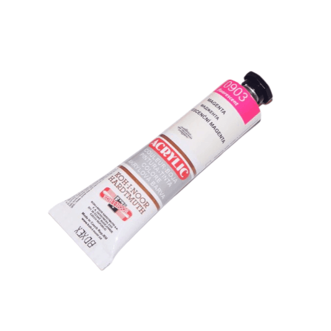 Koh-i-Noor akrylová fluo magenta barva 40 ml červená