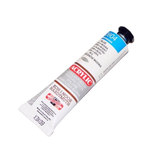 Koh-i-Noor akrylová fluo modrá barva 40 ml