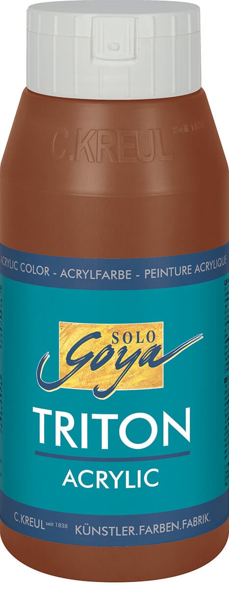 Kreul SOLO GOYA Triton akrylová barva hnědý tmavý oxid 750ml