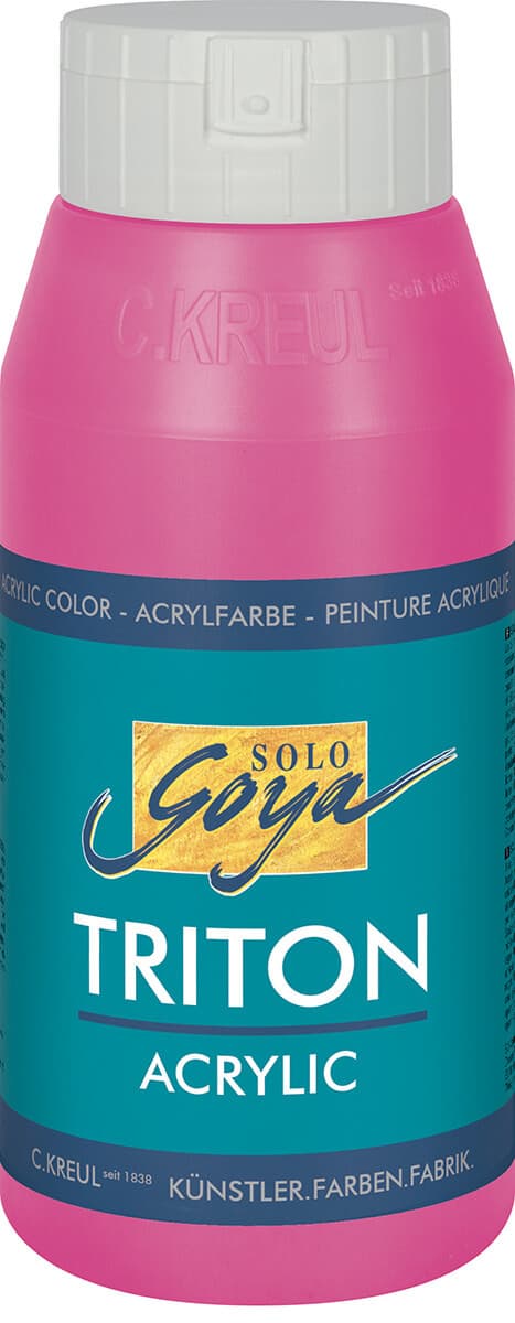Kreul SOLO GOYA Triton akrylová barva růžová sytě 750ml