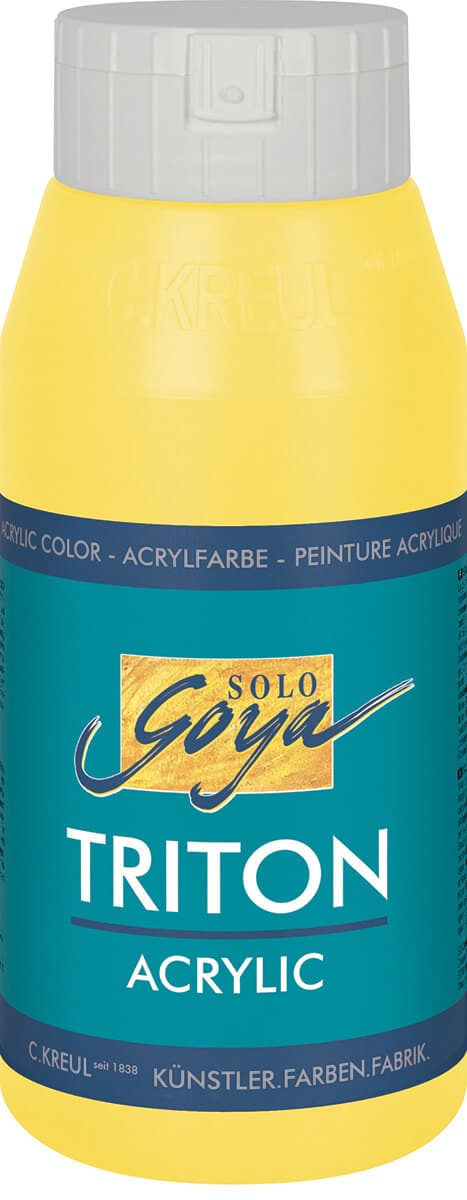 Kreul SOLO GOYA Triton akrylová barva světlá žlutá 750ml