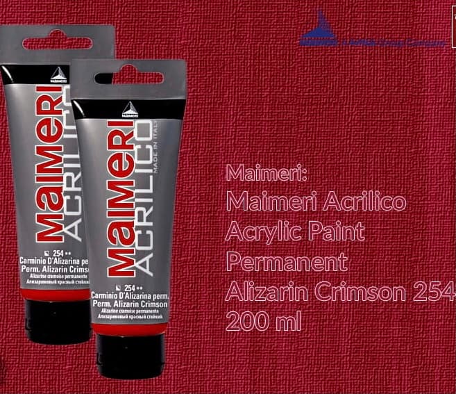 Maimeri Acrilico akrylová barva červená alizarin 200 ml