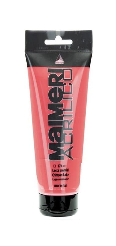Maimeri Acrilico akrylová barva Crimson Lake 174 červená 75ml