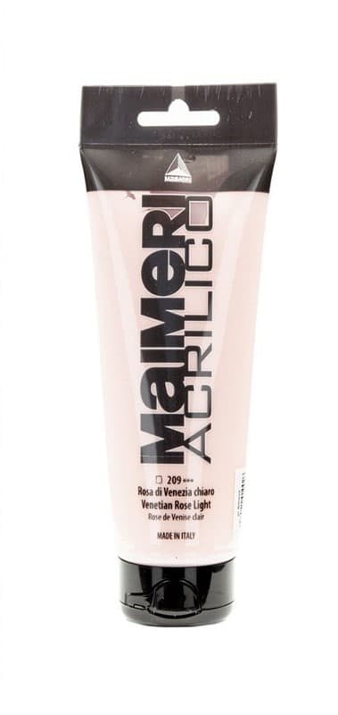 Maimeri Acrilico akrylová barva Venetian Rose Light 209 růžová