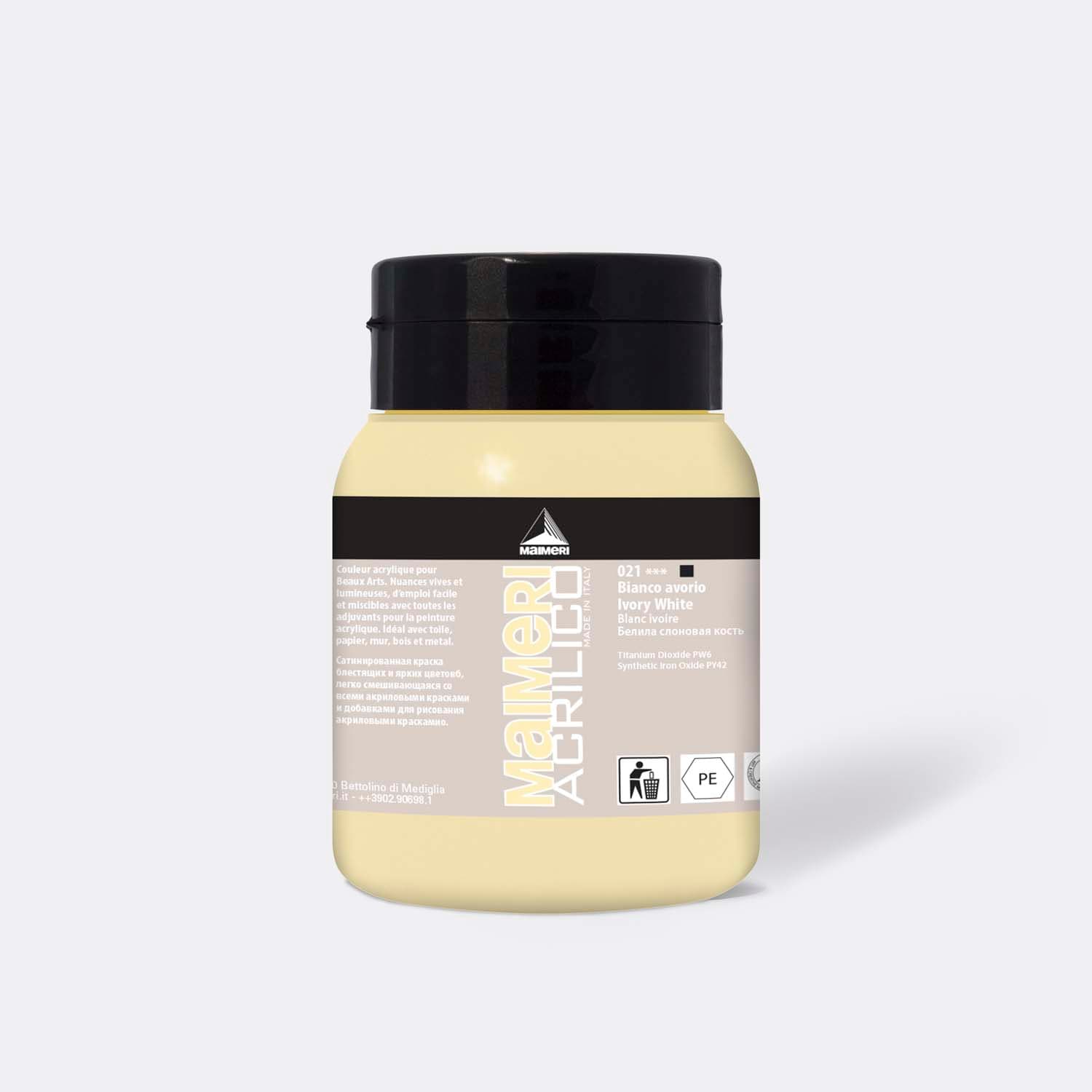 Maimeri Acrilico akrylová barva slonová kost 500 ml