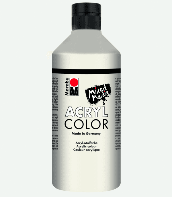 Akrylová barva Marabu Acryl Color bílá 500 ml