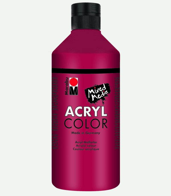 Marabu Acryl Color akrylová barva červená karmínová 500 ml