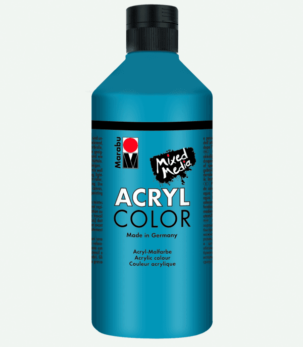 Marabu Acryl Color akrylová barva modrá cyan 500 ml