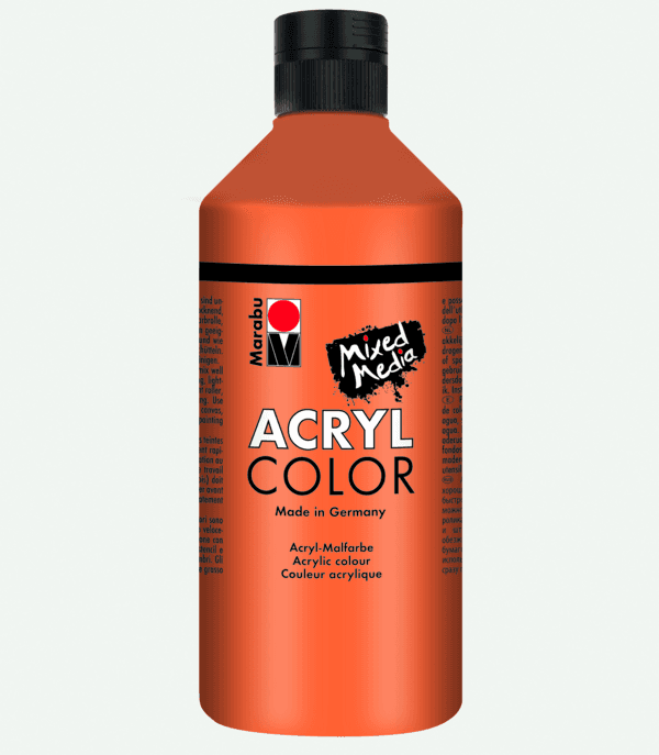 Marabu Acryl Color oranžová akrylová barva 500 ml