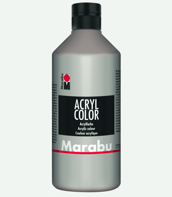 Marabu Acryl Color akrylová barva 500 ml stříbrná