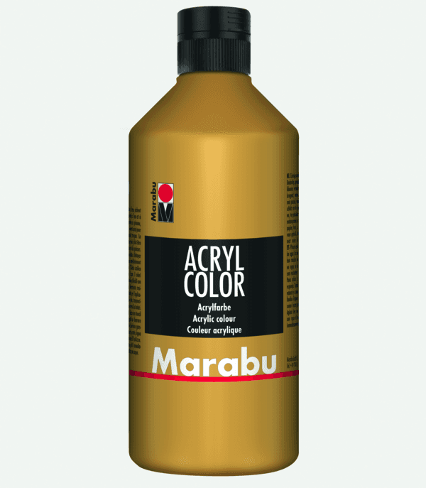 Marabu Acryl Color zlatá metalická akrylová barva 500ml