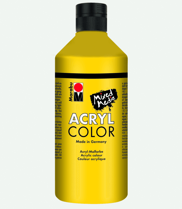 Marabu Acryl Color akrylová barva žlutá 500 ml