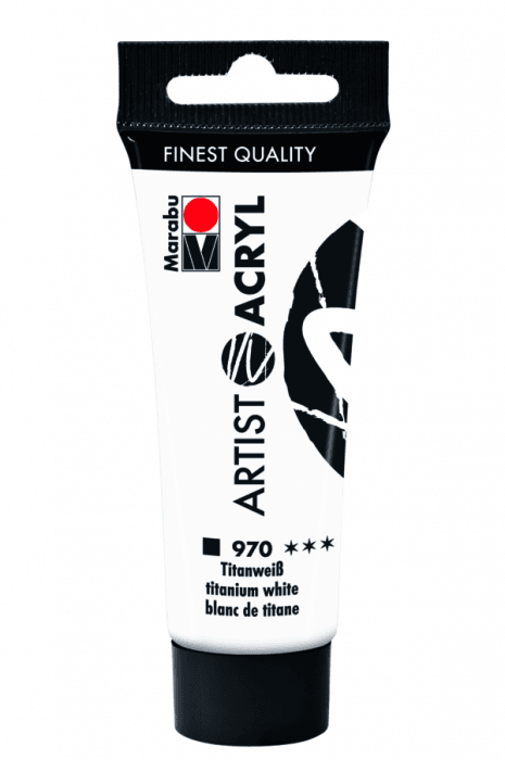 Marabu Artist Acryl akrylová barva bílá 22 ml