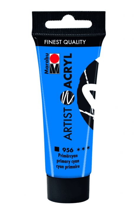 Marabu Artist Acryl akrylová barva modrá cyan 22ml