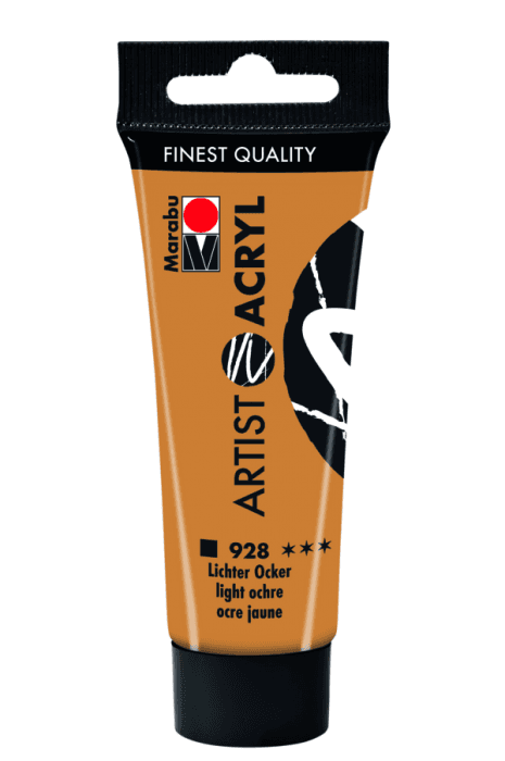Marabu Artist Acryl 22 ml akrylová barva okr světlý