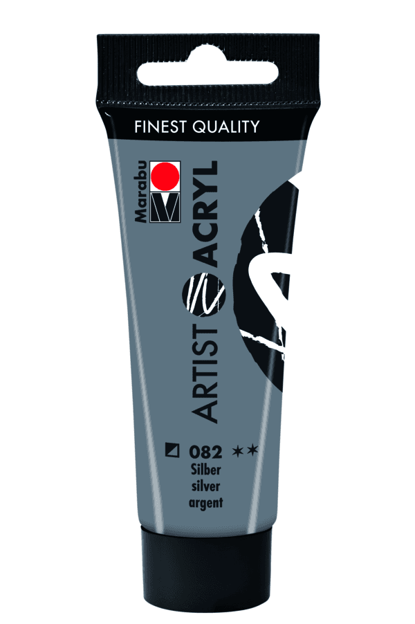 Marabu Artist Acryl akrylová barva stříbrná 22 ml